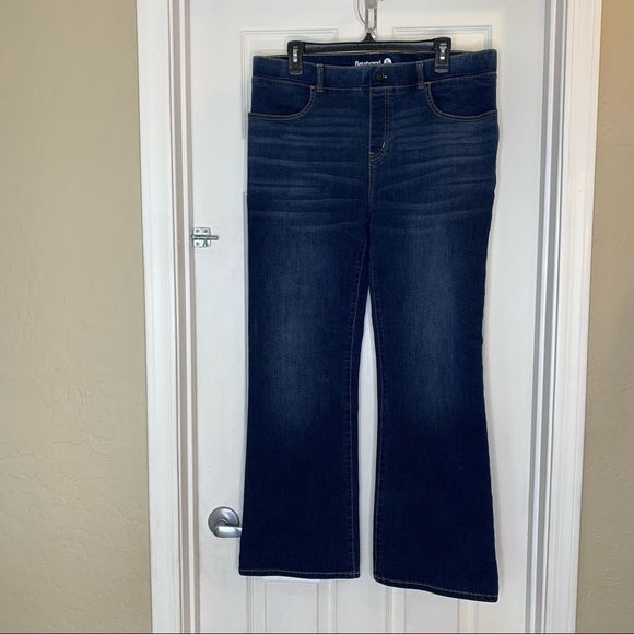 Betabrand Jeans Betabrand Yoga Denim Wide Leg Jeans Size Xl Petite 